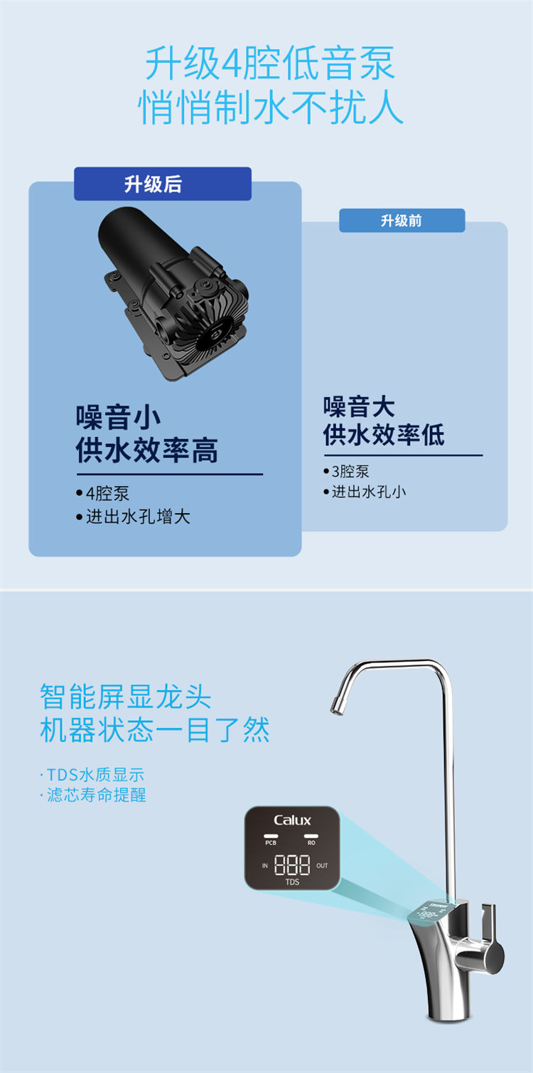 傢(jia)樂事1000G大(da)流量富(fu)锶淨水機(jī)J1012産(chan)品(pin)介紹